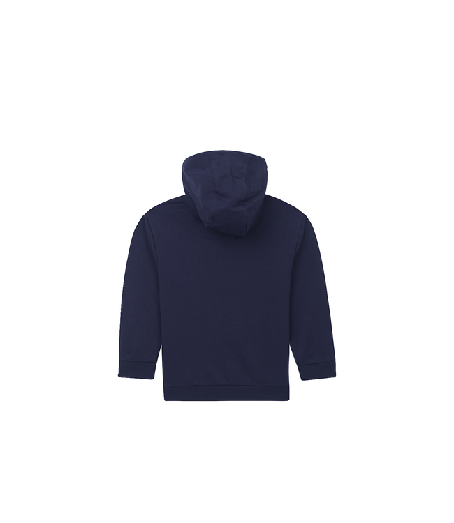 Someone Sweater met rits Joshua blauw met groen