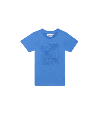 Someone T-Shirt Kobalt Blauw smiley grafit