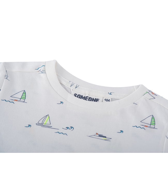 Someone T-Shirt ecru kroko captain Ruben