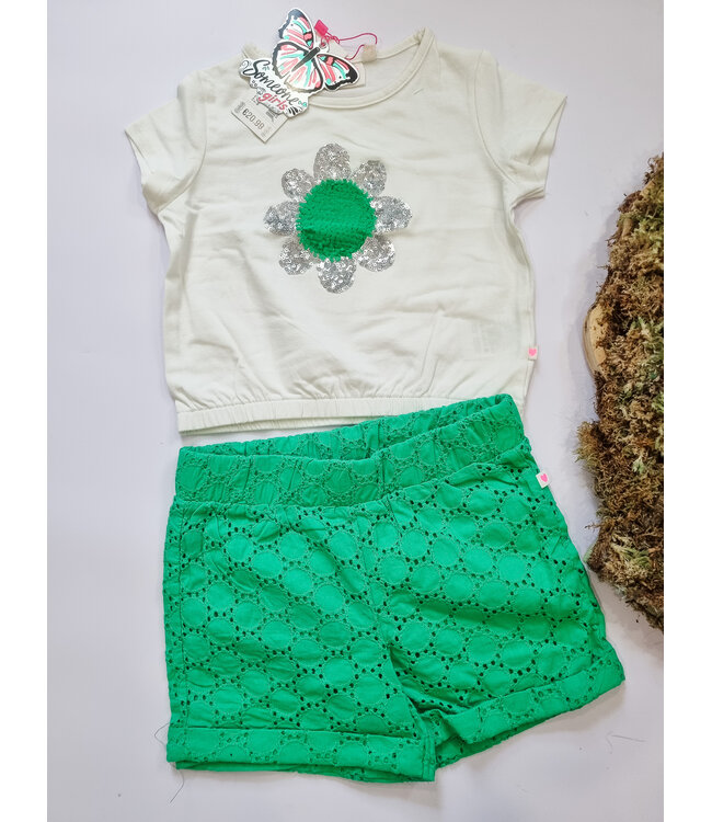 Someone T-Shirt Ester groene bloem