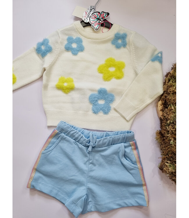 Someone Trui Becca ecru flower power