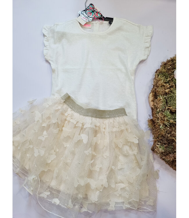 Someone Rok tulle goud Amina vlinder