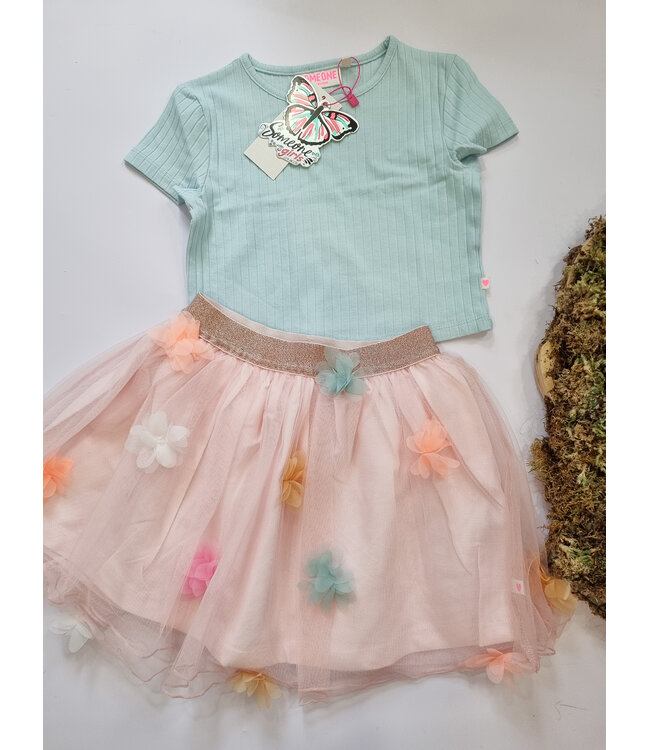 Someone Rok Ester Tulle bloemen zacht roze