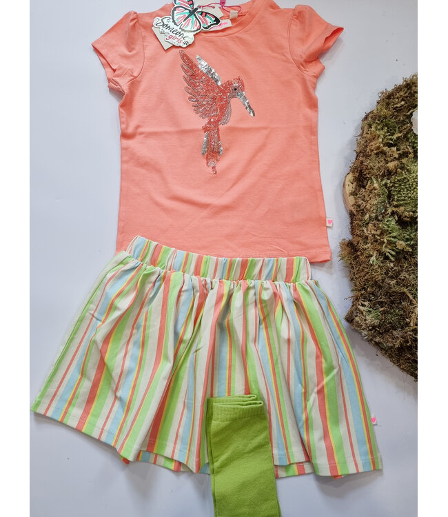 Someone T-Shirt peach Felien vogel