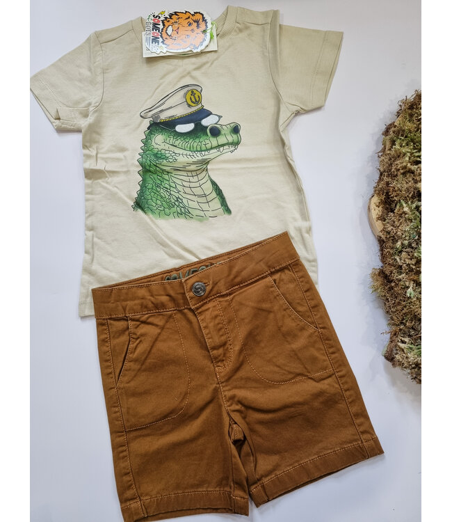 Someone T-Shirt ecru kroko captain Ruben