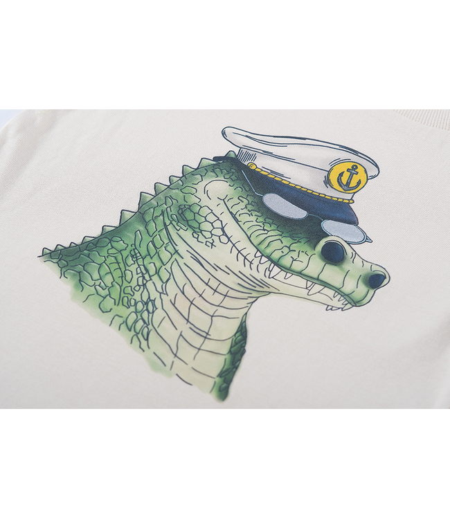 Someone T-Shirt ecru kroko captain Ruben