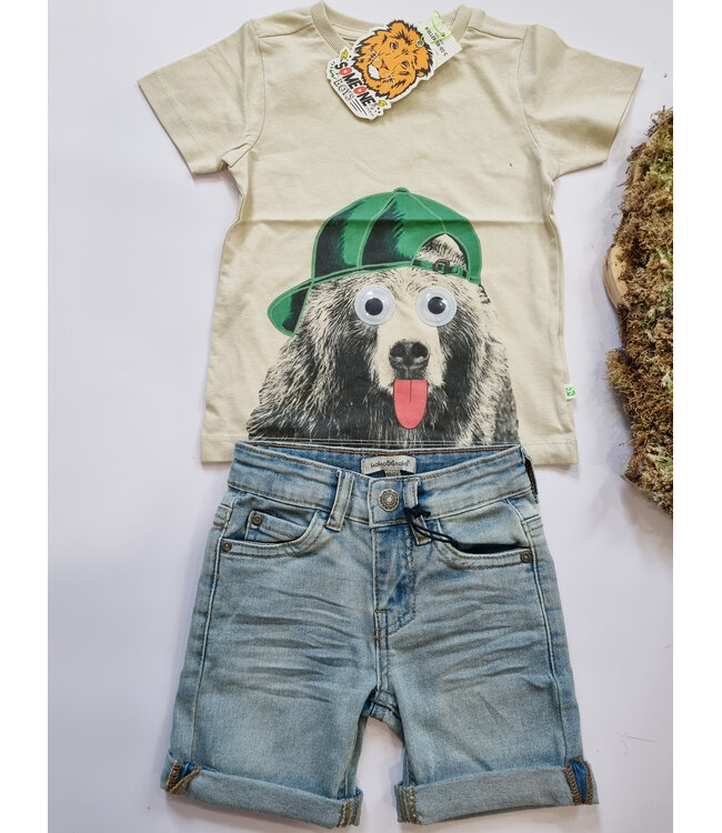 Someone T-Shirt beige crazy bear Muller