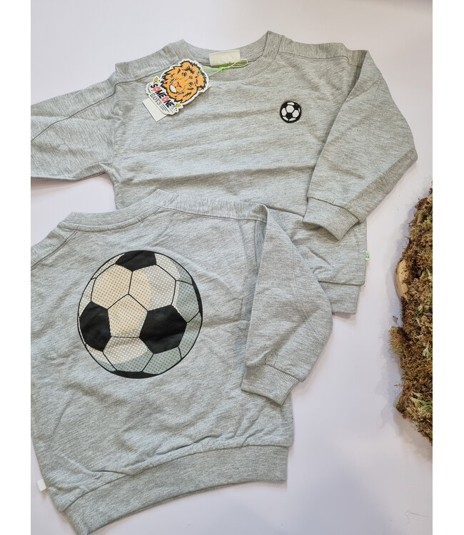 Someone Sweater grijs melange assist voetbal