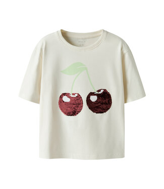 name it T-Shirt Harper kersen paillet