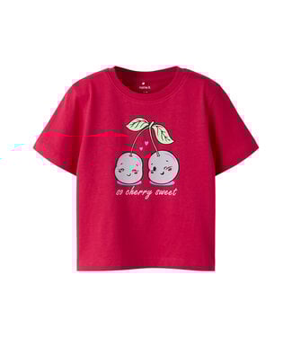 name it T-Shirt Rood cherry sweet