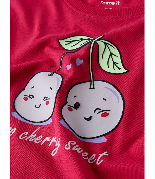 name it T-Shirt Rood cherry sweet