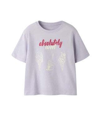 name it T-Shirt Lavender absolutely sweet ice cream