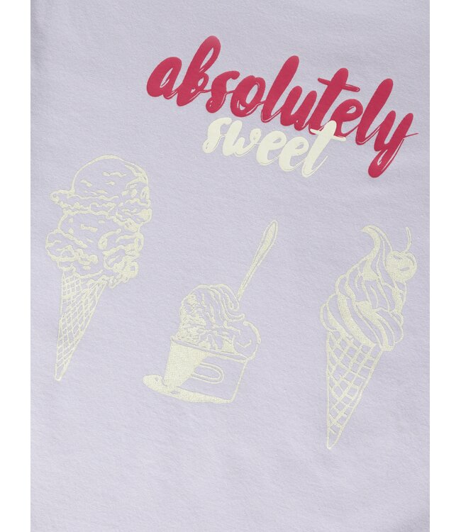 name it T-Shirt Lavender absolutely sweet ice cream