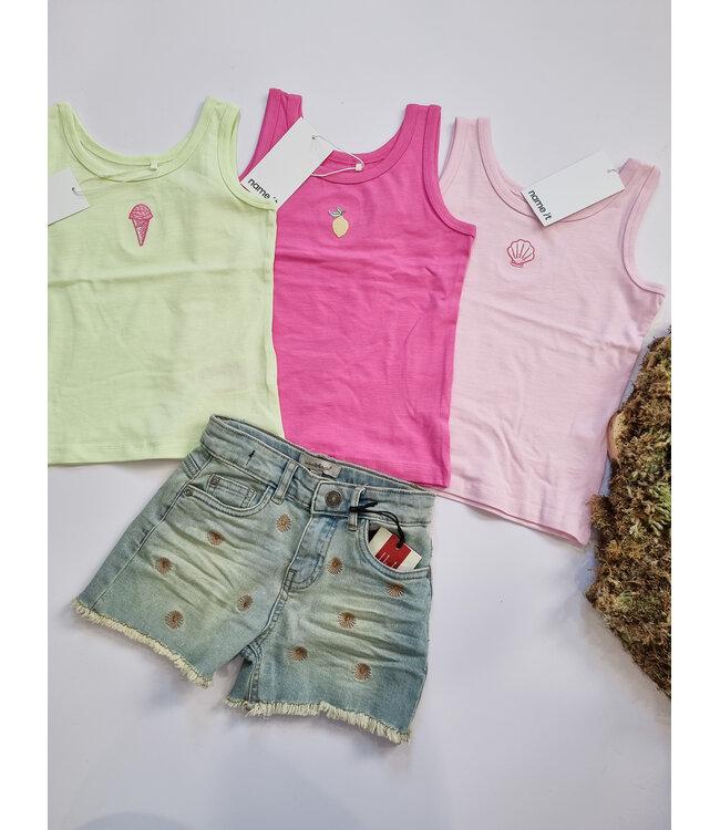 name it Top Folla roze schelp