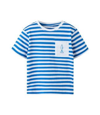 name it T-Shirt Jesper Blauw