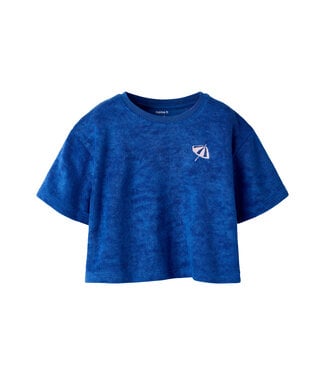 name it T-Shirt Terry blauw girls