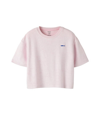 name it T-Shirt terry roze vis