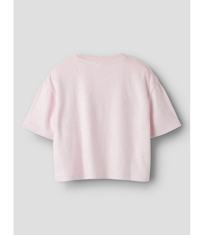 name it T-Shirt terry roze vis