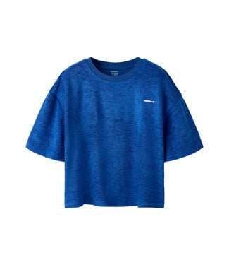 name it T-Shirt Terry Blauw girls vis