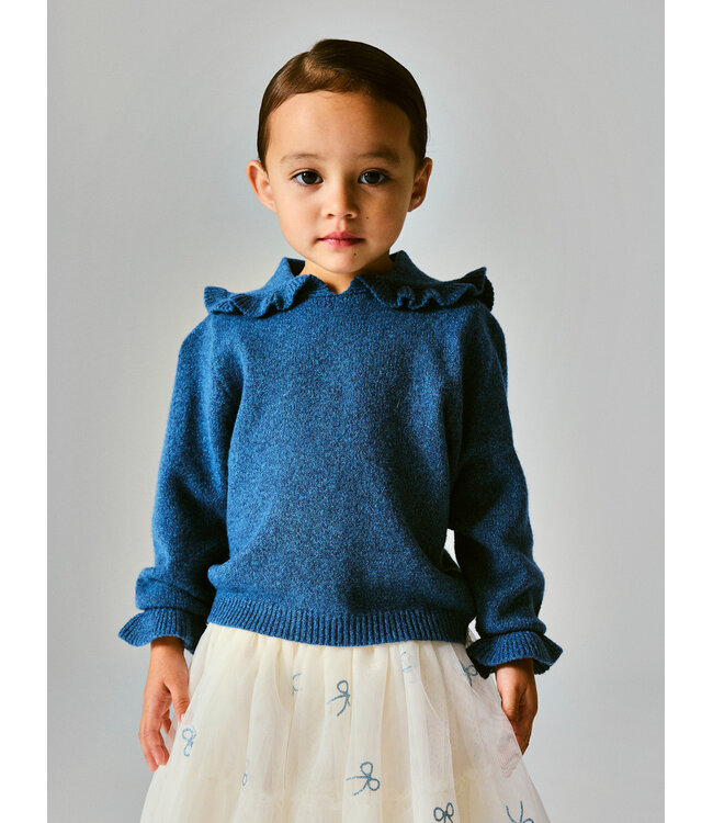 name it Trui met kraag Kirstena blauw