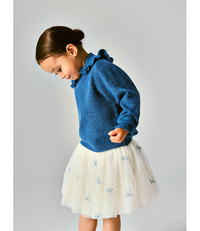 name it Trui met kraag Kirstena blauw