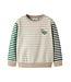 name it Sweater Bruce gestreept beige groen