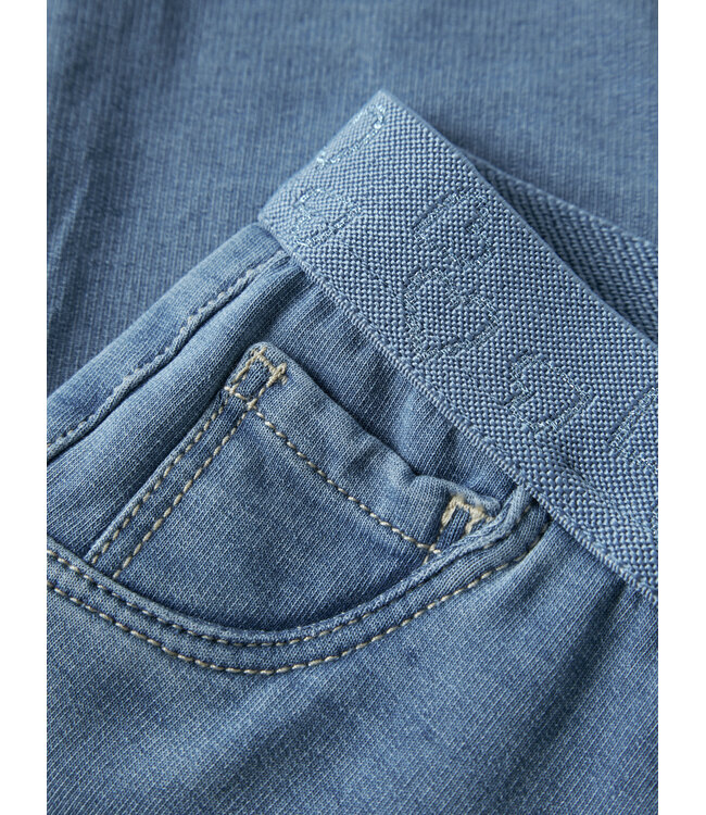 name it Sweat jeans Salli medium blue hartjes boord