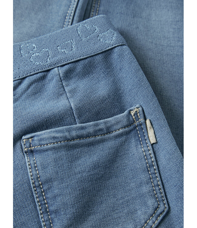 name it Sweat jeans Salli medium blue hartjes boord