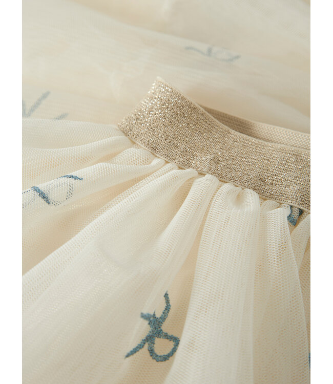 name it Tulle rok Kira blauwe strikjes