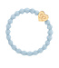 By Eloise Haar armband lichtblauw hart