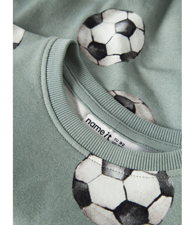 name it Sweater Louie Voetbal Groen