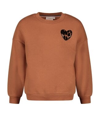 Jubel Sweater camel Crew leopard City Chic