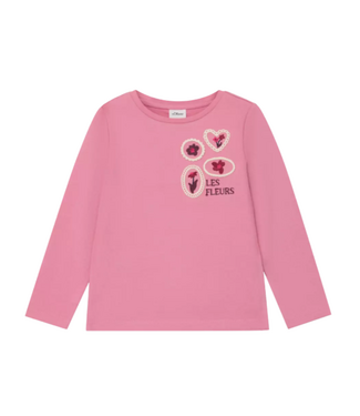 s.Oliver Longsleeve oudroze Les Fleurs