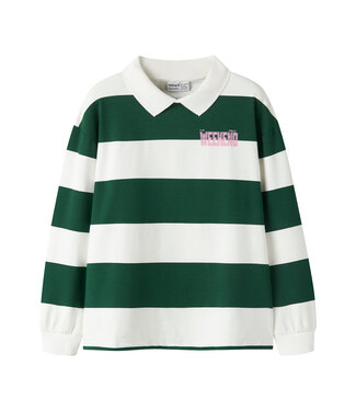 name it Polo sweat girls Flito groen gestreept girls