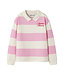 name it Polo sweat girls Flito roze gestreept