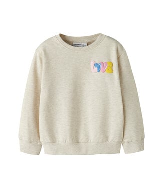 name it Sweater Love grijs melange