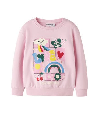 name it Sweater Love roze girls