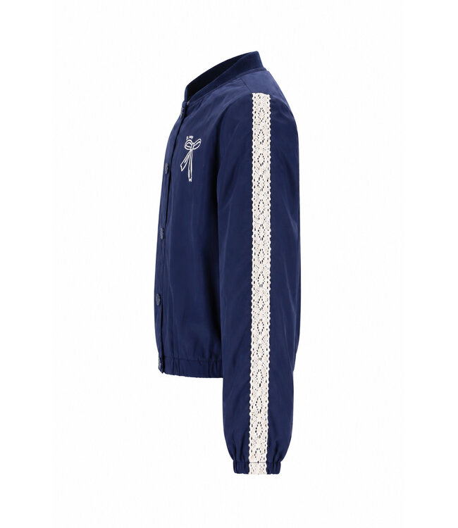 B-Nosy Sweat vestje Carrie donkerblauw strik