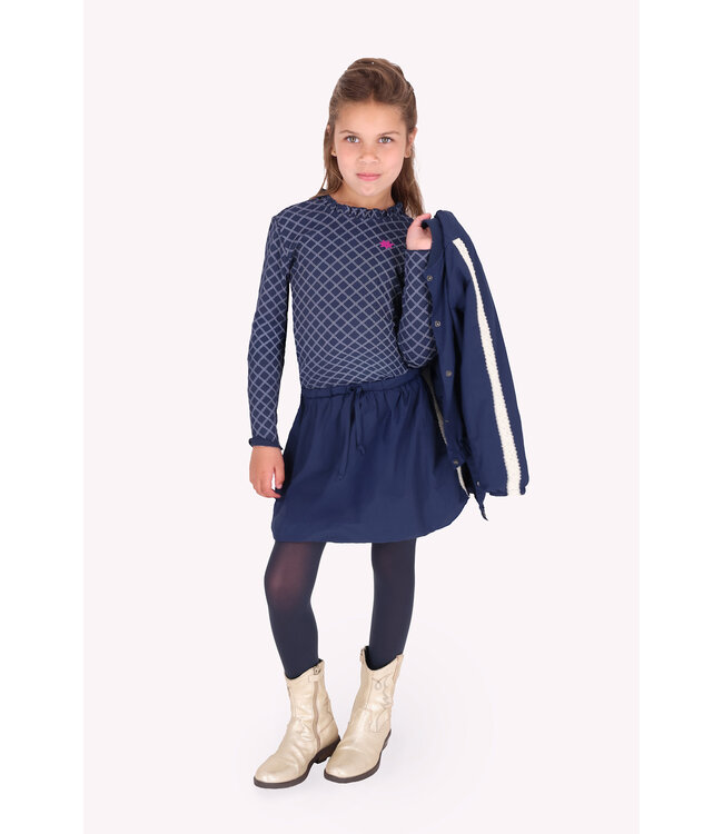 B-Nosy Sweat vestje Carrie donkerblauw strik