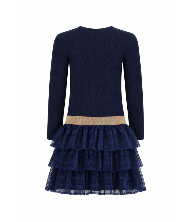 B-Nosy Jurk Dora Donkerblauw tulle