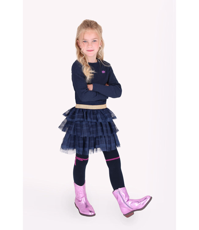 B-Nosy Jurk Dora Donkerblauw tulle
