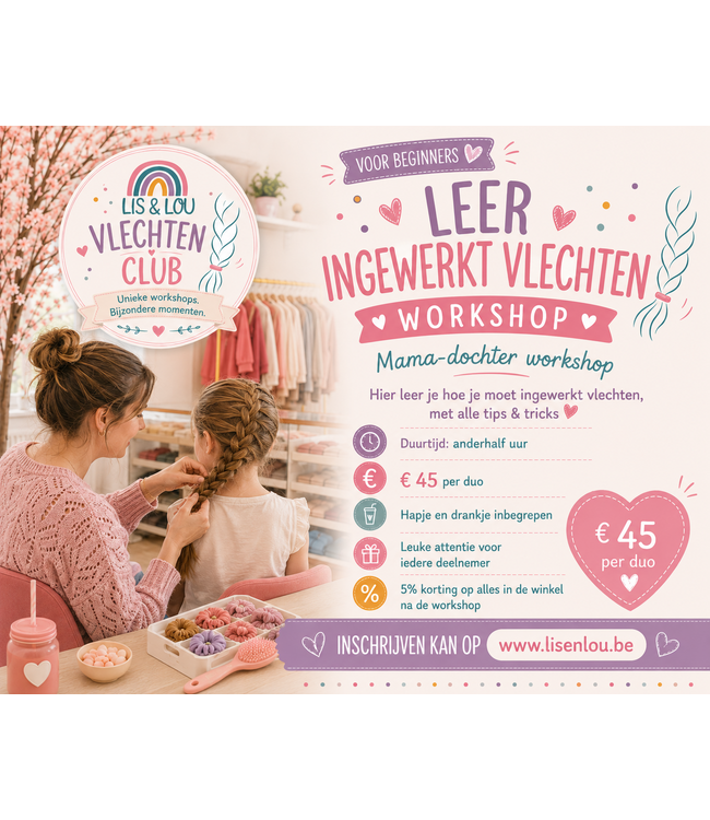 Workshop basis invlechten do 5 november 13u -14u30 (herfstvakantie)