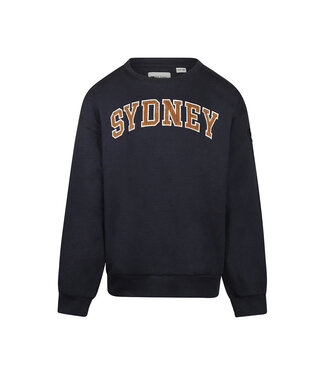 No Way Monday Sweater loose fit Sydney donkerblauw