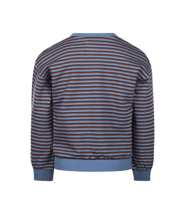 Koko Noko Sweater blauw gestreept Horizon