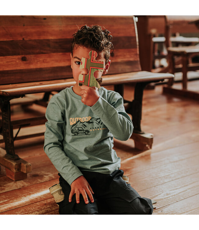 Koko Noko Longsleeve turquoise spikkled Mountains