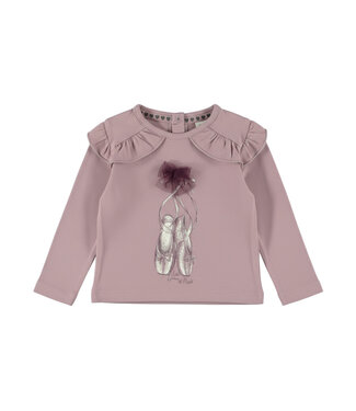 Dirkje Longsleeve lavender ballerina schoenen