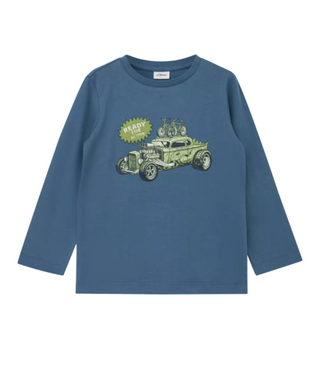 s.Oliver Longsleeve blauw Ready action
