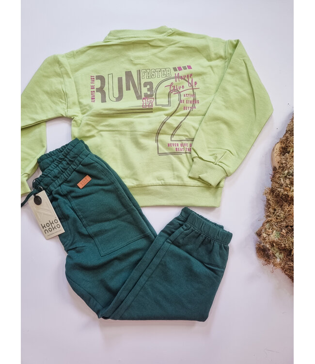 Koko Noko Sweater Lime Run