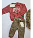 Dirkje Jog broek mini boys khaki- beige