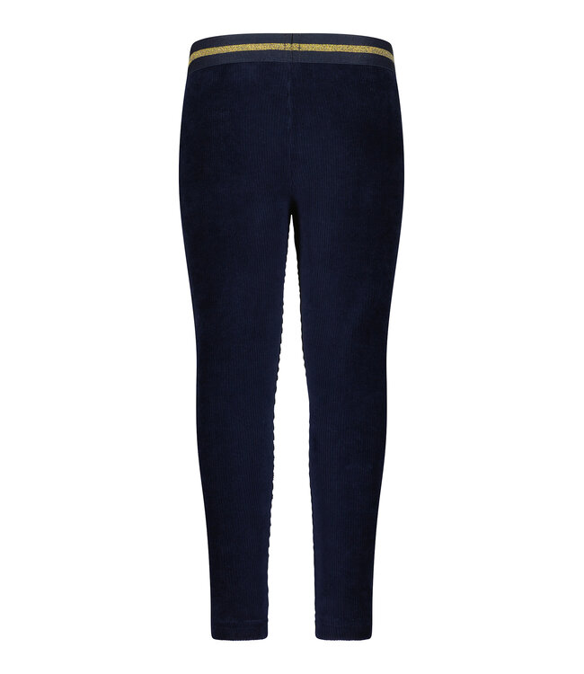 Blue Seven Legging Donkerblauw rib